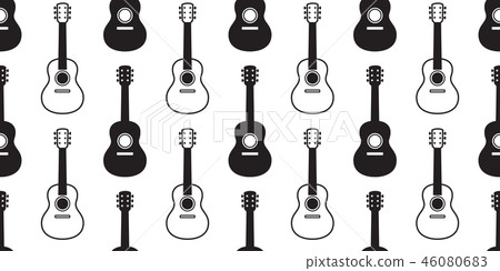 guitar seamless pattern vector bass ukulele music guitar seamless pattern vector bass ukulele music 46080683