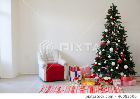 Christmas tree decorations Garland lights new year gifts Interior holiday winter 46082506