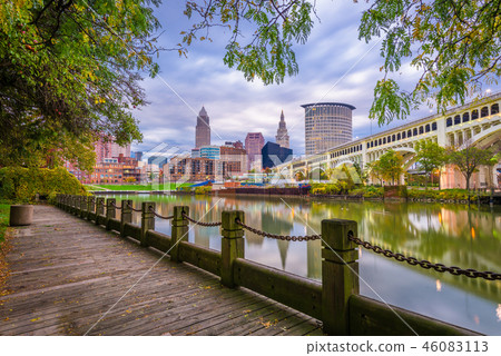 Cleveland, Ohio, USA Downtown Skyline Cleveland, Ohio, USA Downtown Skyline 46083113