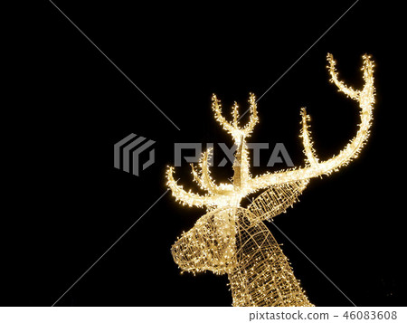 Christmas reindeer ornament. Christmas reindeer ornament. 46083608