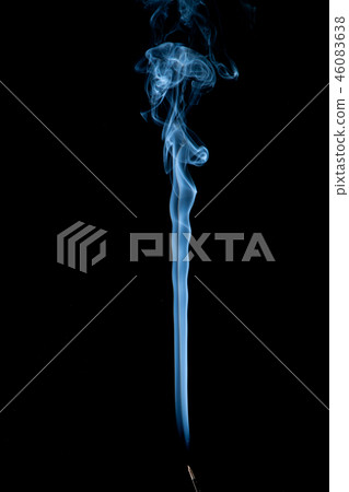 White smoke on black background White smoke on black background 46083638