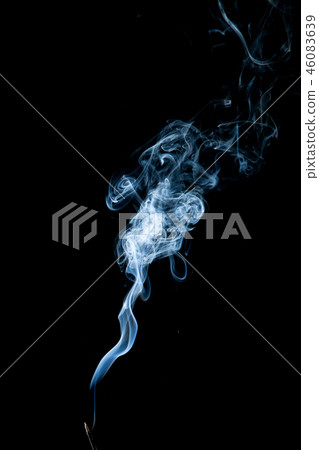 White smoke on black background White smoke on black background 46083639