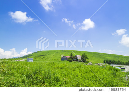 The scenery seen from Nagano Prefecture Car mountain plateau The scenery seen from Nagano Prefecture Car mountain plateau 46083764