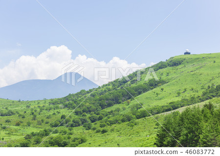 The scenery seen from Nagano Prefecture Car mountain plateau The scenery seen from Nagano Prefecture Car mountain plateau 46083772