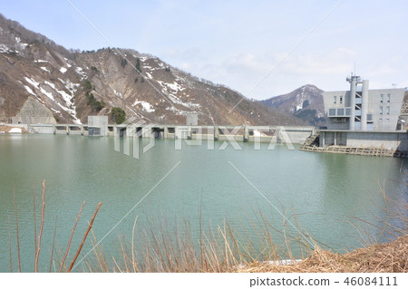 "White Forest Oguni Lake" in the early spring 46084111