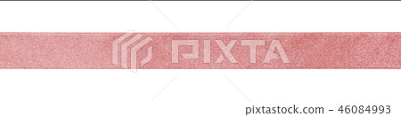 Rose gold ribbon band satin pink fabric isolated 46084993