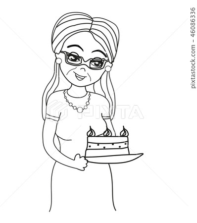Grandma baked a delicious cake Grandma baked a delicious cake 46086336