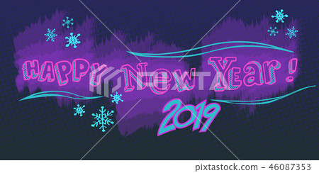 Happy new year 2019 background Happy new year 2019 background 46087353