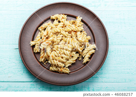 nautically pasta on the wooden background nautically pasta on the wooden background 46088257