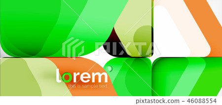Colorful trendy geometric shapes background Colorful trendy geometric shapes background 46088554