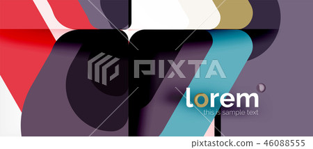 Abstract background multicolored geometric shapes modern design Abstract background multicolored geometric shapes modern design 46088555