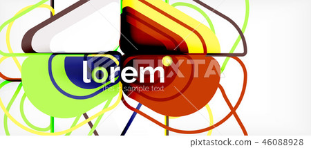 Geometric abstract background Geometric abstract background 46088928