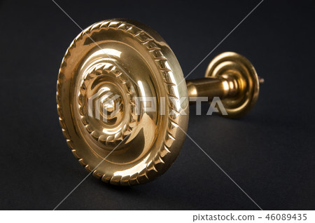 Vintage brass door handle 46089435
