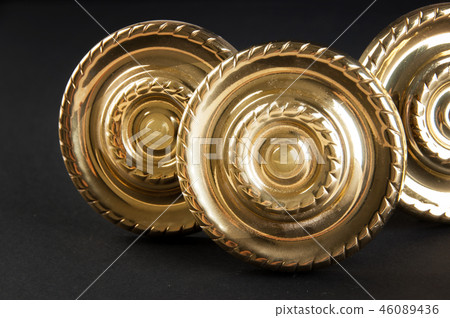 Vintage brass door handles 46089436