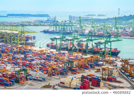 Singapore cargo shipping port harbor Singapore cargo shipping port harbor 46089882