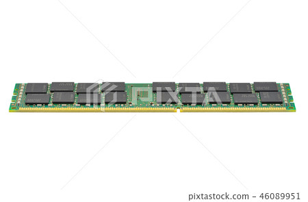DDR3 memory module isolated on white background DDR3 memory module isolated on white background 46089951