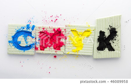 CMYK colour toner for printer cyan magenta yellow 46089958