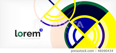 Modern geometric abstract background Modern geometric abstract background 46090434