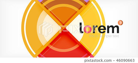 Multicolored round shapes abstract background Multicolored round shapes abstract background 46090663
