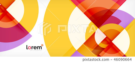 Multicolored round shapes abstract background Multicolored round shapes abstract background 46090664