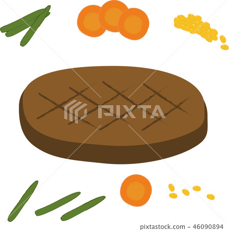 Steak and garnish set 46090894