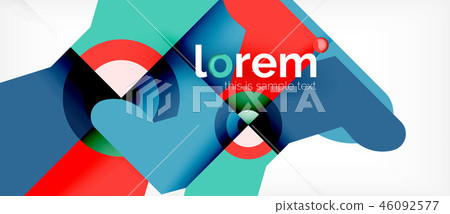 Abstract round elements composition background, organic design Abstract round elements composition background, organic design 46092577