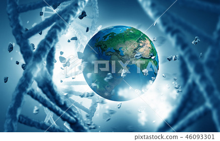 DNA molecule as biochemistry concept 46093301