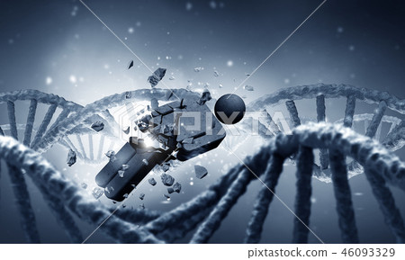 DNA molecule research DNA molecule research 46093329