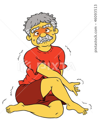 做飲食瑜伽的老人 做飲食瑜伽的老人 46093513