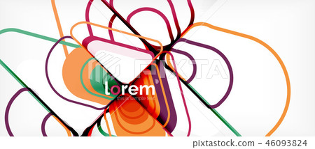 Abstract background multicolored geometric shapes modern design 46093824