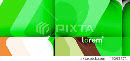 Colorful trendy geometric shapes background Colorful trendy geometric shapes background 46093871