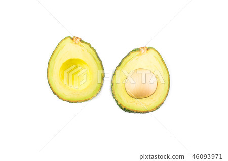 Avocado isolated on a white background Avocado isolated on a white background 46093971