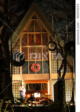 輕井澤教堂聖誕森林燈 46094033