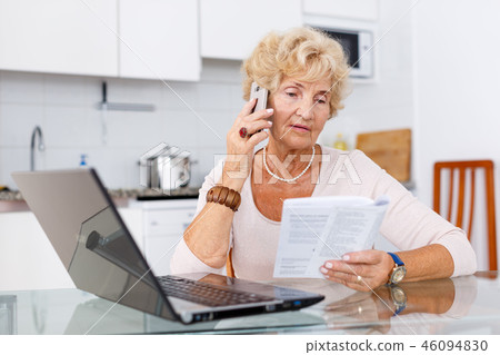 Woman making order by phone 46094830