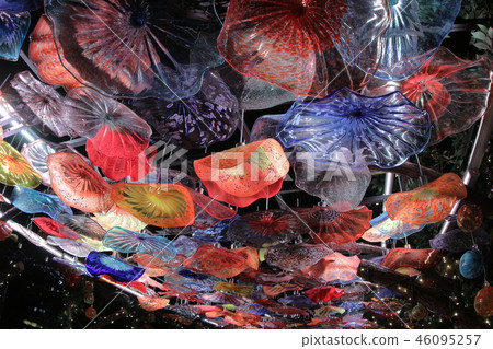 glassy way at christmas lighting 46095257