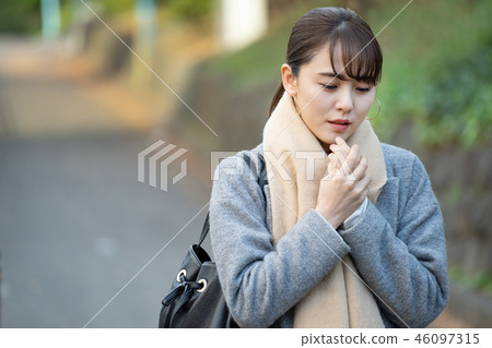 Business woman autumn coat OL lifestyle image 46097315