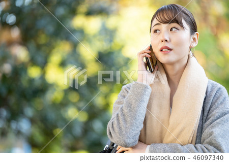 女商人秋天外套OL生活方式圖像 女商人秋天外套OL生活方式圖像 46097340