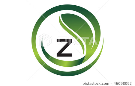 Leaf Initial Z Logo Design Template Vector - Stock Illustration ...