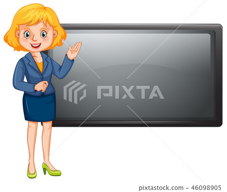 A woman present banner A woman present banner 46098905