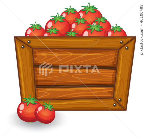 Tomato on wooden board 46100499