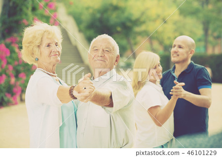 Mature friends dancing walts 46101229