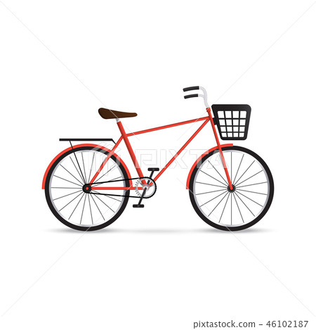 black bike with basket