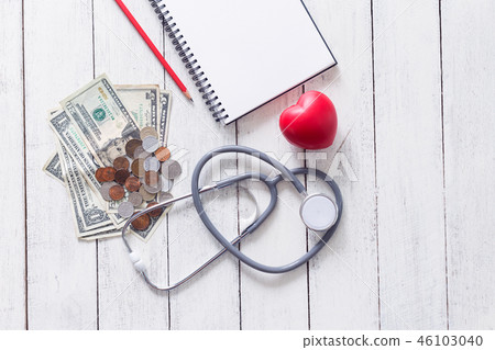 Healthy concept,red heart with stethoscope Healthy concept,red heart with stethoscope 46103040
