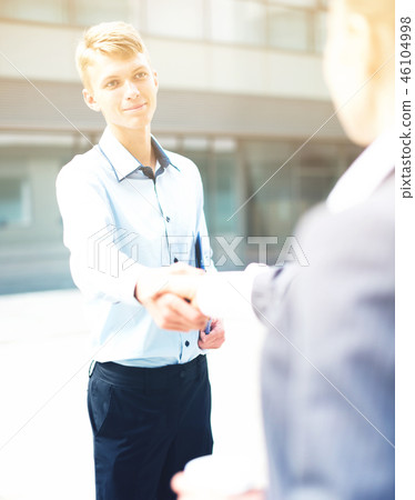 Businessman is signing successful contract Businessman is signing successful contract 46104998
