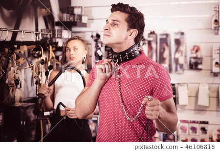 young people choosing collar and lash young people choosing collar and lash 46106818