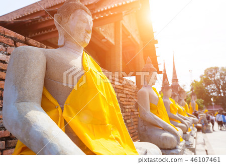 Ayutthaya historical park in thailand 46107461
