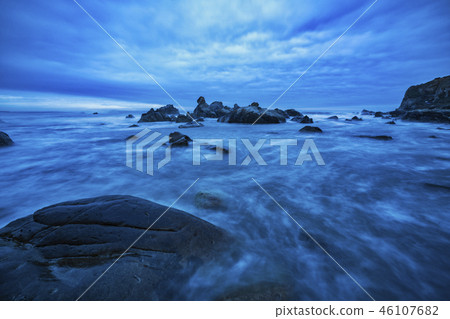 Wave of Inubozaki coast Wave of Inubozaki coast 46107682