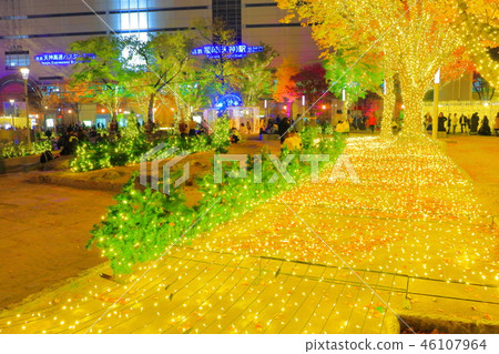 Illumination of Kego Park_Tenjin in Chuo-ku, Fukuoka City_TENJIN HIKARI SQUARE 46107964