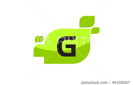 Leaf Initial G Logo Design Template Vector 46108087