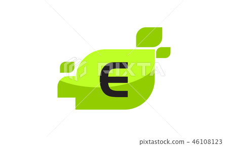 Leaf Initial E Logo Design Template Vector Leaf Initial E Logo Design Template Vector 46108123